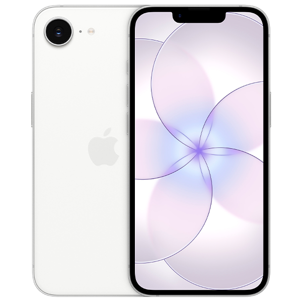 iphone 17e color blanco vista frontal y trasera.nuevo